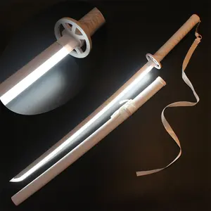 ELERVINO 41 inches LED Light Bleach Cosplay Sword Sode no Shirayuki Swords with White Belt & Holder Stand Display for Halloween Anime Role Playing Props Cosplay Collection Decoration Christmas Gift Birthday Decoration
