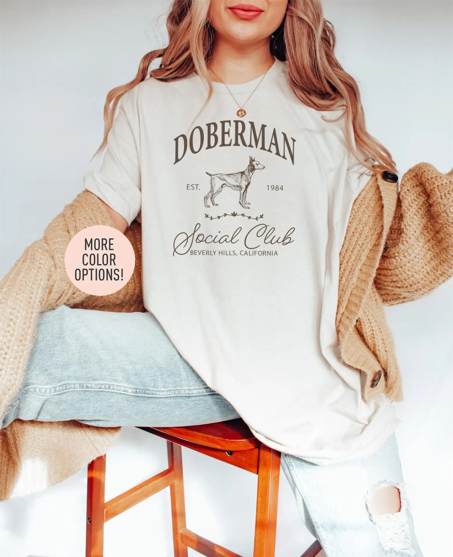 Doberman Social Club Shirt, Custom Doberman Dog Mom Shirt, Doberman Lover Shirt, Gift for Doberman Lover, Doberman Shirt