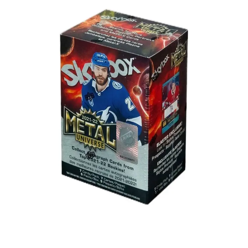 Upper Deck 2021-22 Skybox Metal Universe Ice Hockey 5-Pack Blaster Box, Collectibles Sports Trading Cards for Hockey Card Enthusiasts with Rare or Valuable Finds, Five-Packs