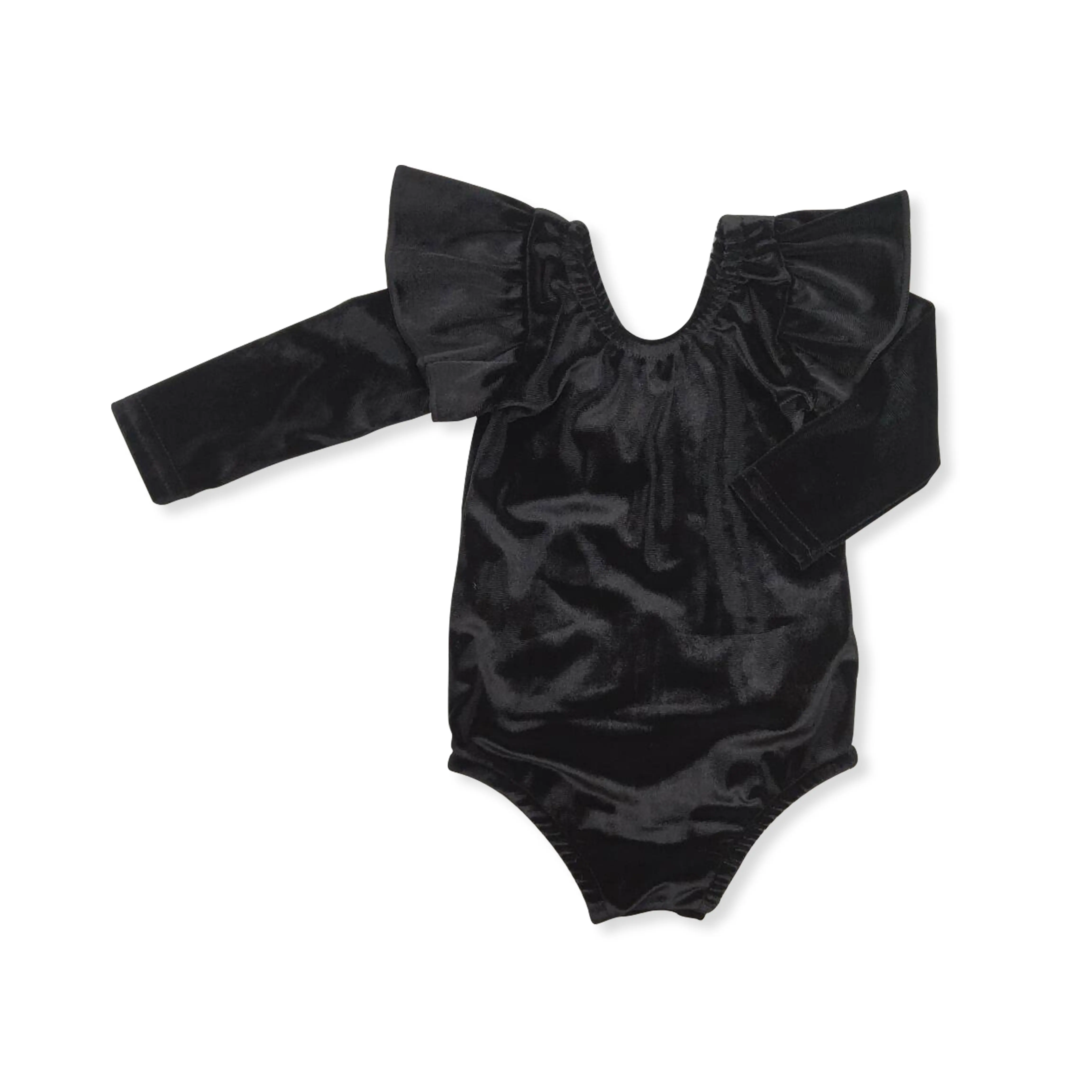 Baby Girls Black Velvet Print Leotard Bodysuit, Cute Sleeveless and Soft Comfortable Onesie for Infants & Toddlers, Sleeveless Onesies, Baby Girls Clothing