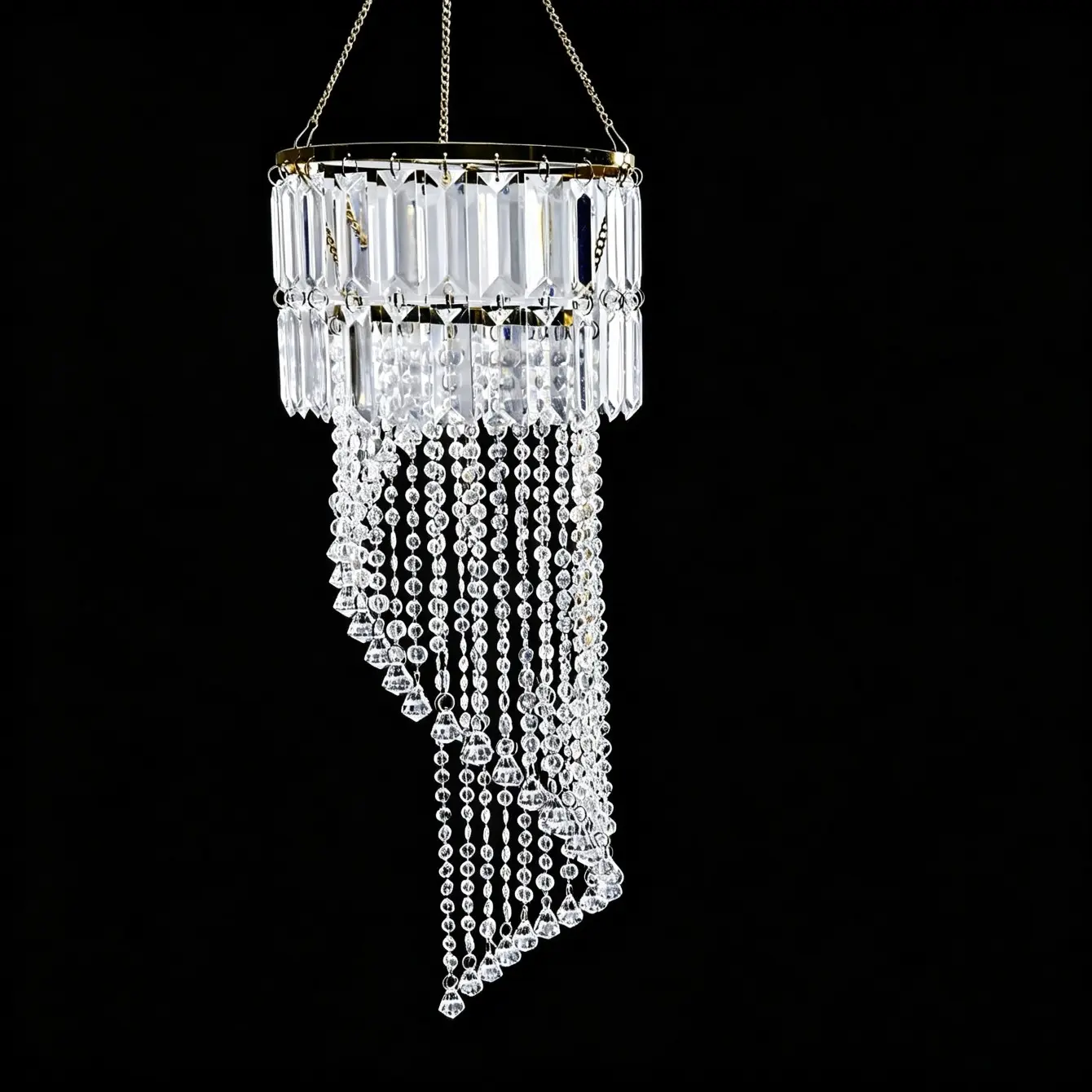 Vectolum Crystal Strip S Mixed Type, Creative Birthday Party Decoration, Wedding Decorations, Reusable Thick Material, No Wiring Required, Home Decor Ornaments, Room Decoration Ornaments, Hanging Decor, Decoration Items