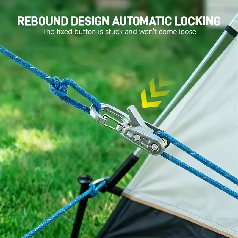 8 Pack Ratchet Tie Down Straps with Roller Tensioner & Lock Buckles, Secure Lashing Rope Set for Camping Boating Outdoor Activities