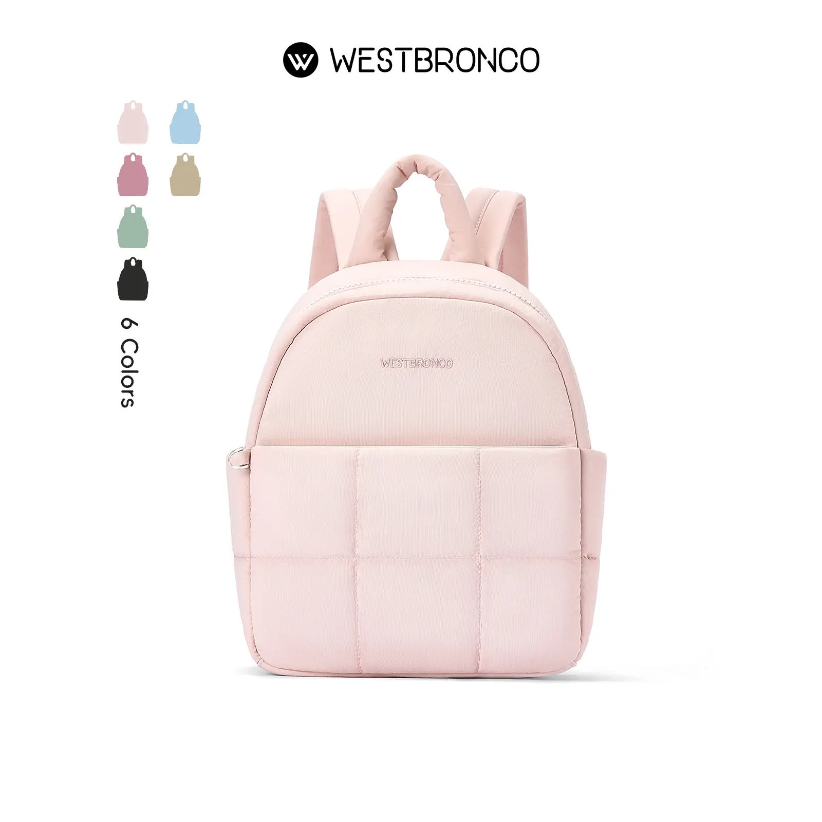 WESTBRONCO Small Puffer Backpack Summer Trendy Durable Fashion Child School Bag for Travel,Daily Used, Lightweight bag for Women Girls Waterproof Backpack Gift for her Back to School SummerSale tiktokshopbacktoschool