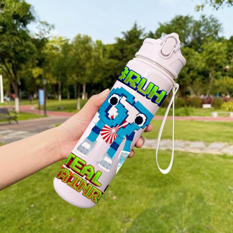 3D Printed Number 67 Pattern Lightweight Leak Proof Travel Drink Bottle,Reusable. Suitable for Office,Gym,Outdoor Sports, Yoga,