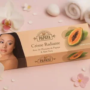 Radiante Papaya Cream for Face and Body with Enzyme de Papaye & Aloe Vera for Radiant Skin Care