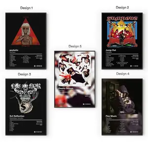 [Sale Up To 40%] [Unframe] OsamaSon Album Posters, Underground Rage Rap Wall Art, Dark Internet Hip Hop Aesthetic Decor, Modern Album Cover Artwork, Gift for Fans