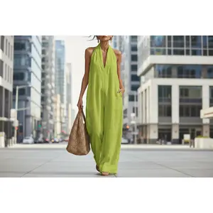 Simple, Elegant, And Comfortable Sleeveless Jumpsuit