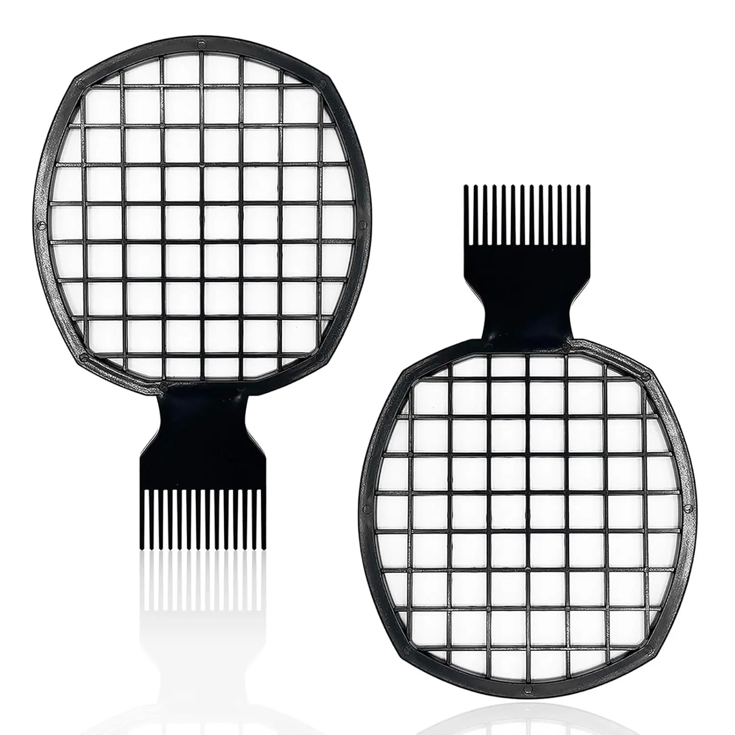 2Pcs Upgraded Twist Combs Hair Sponge Brushes, Dual-Sided ABS Ergonomic Design, Long-Lasting (Over 1 Year) Hair Styling Tool Superior to Curl Sponges for Men