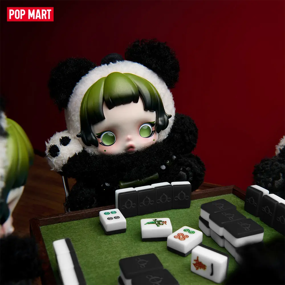 POP MART SKULLPANDA Lazy Panda Plush Doll Pendant,Surprise Gift