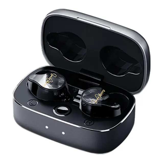 HM11+ Wireless Bluetooth Earbuds with 4 balanced armature drivers, delivering Hi-Fi sound for audiophiles. Equipped with 30dB noise reduction, IPX6 waterproof rating, up to 30 hours total battery life and dual-device connection. Customizable.