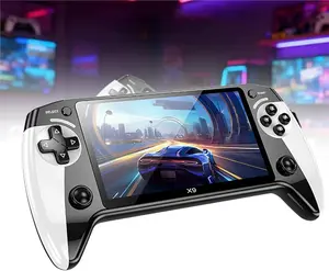 X9 Handheld Game Console, Rechargeable Portable Game Console with Built-in 10 Emulator Games,Perfect Gift for Adults & Kids, Game Night Gadget