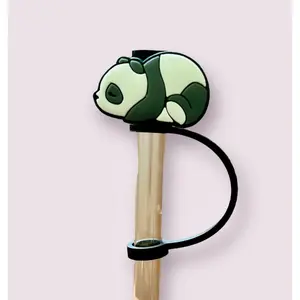 Cottonball the Panda Cooty Cover, Straw Topper
