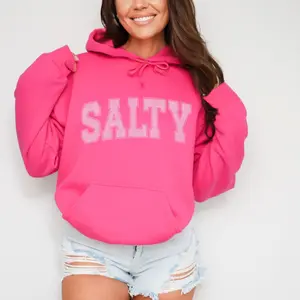 Salty Heavy Blend Hoodie, Cozy Pullover, Casual Streetwear, Perfect for Beach Days, Gift for Friends, Trendy Statement Piece cute  hoodies sweatshirts  women