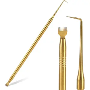 Professional Stainless Steel Lash Lift Eyelash Separator Tool with Comb Lash Perming Brush for Lash Lift Perming and Tinting Supplies