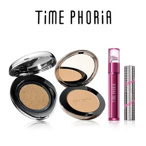 [MAKEUP 4PCS] TIMEPHORIA Complete Face & Lip Makeup 4pcs - Matte Cushion, Blurring Powder, Setting Spray & NEW Blurring Lip Tint | All-Day Oil Control, Full Coverage & Soft-Focus Finish | Transfer-Proof & Hydrating