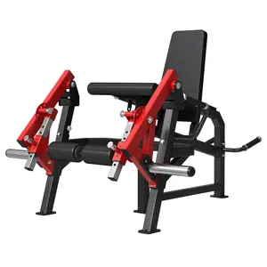 Mikolo Leg Extension & Curl Machine - Single Leg Plate-Loaded Equipment with Adjustable Bench, Home Gym Home Training Equipment, Thigh Strengtheners for Fitness Workouts