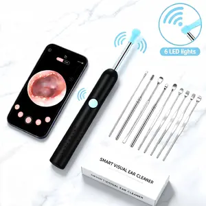 New Household HD Wireless Visual Ear Spoon Bluetooth Connection Portable Storage For Ear Wax Removal Visual Ear Pick Universal Ear Cleaning For Adults Kids And Pets