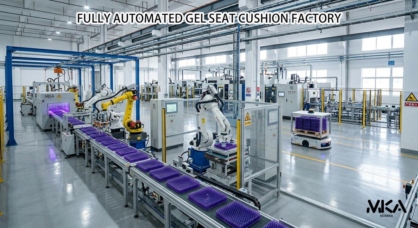 Double-Thick Gel Seat Cushion Honeycomb Breathable Non-Slip Cover 16.5x14.5x1.5 in Pressure Relief for Office Car Wheelchair Elastic Furniture Protector