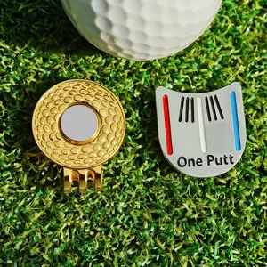 Magnetic One Putt Golf Ball Marker & Hat Clip, Golf Accessories for Men Women, Removable Attachments, Easy to Use, Premium Gift, Golf Equipment