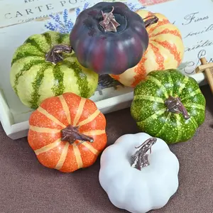 Decorative Artificial Pe Pumpkin Decoration for Halloween, Foam Faux Vegetable Fruit for Harvest Festival, Festive Pumpkin Display Prop Lightweight