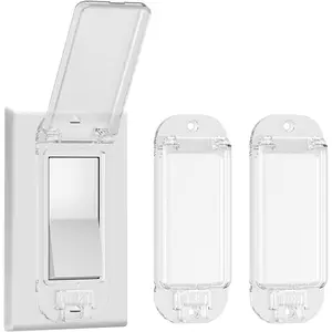 Rocker Light Switch Guard Covers, Baby Proof Wall Switch Safety Guards, Childproof Protector Stop Accidental On Off, Essential Home Safety Gear for Toddlers & Kids