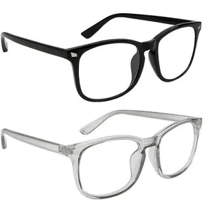 Unisex 2026 Blue Light Glasses | Square Frame Clear Lenses, Ideal for Gaming/TV/Phone to Reduce Eye Fatigue