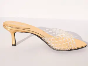 Jeffrey Campbell: Seablu in Clear/Gold