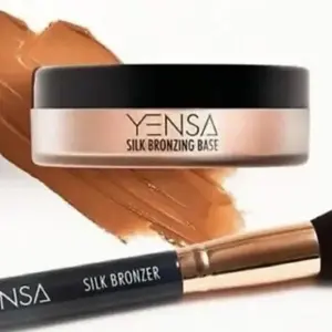 YENSA SILK BRONZING BASE - SUNLIT GLOW BRONZER & BRUSH  (Full Size/NIB)