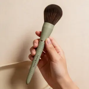 Viora Beauty Large Round Head Foundation Brush, Soft Synthetic Makeup Brush for Liquid, Powder & Blush