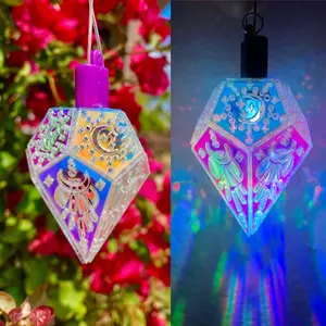 Iridescent Luna Lux || LED Pendant