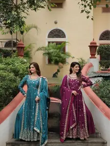 PREMIUM READYMADE TOP-SHARARA-DUPATTA 3-PIECE SET COLLECTIONS 2026