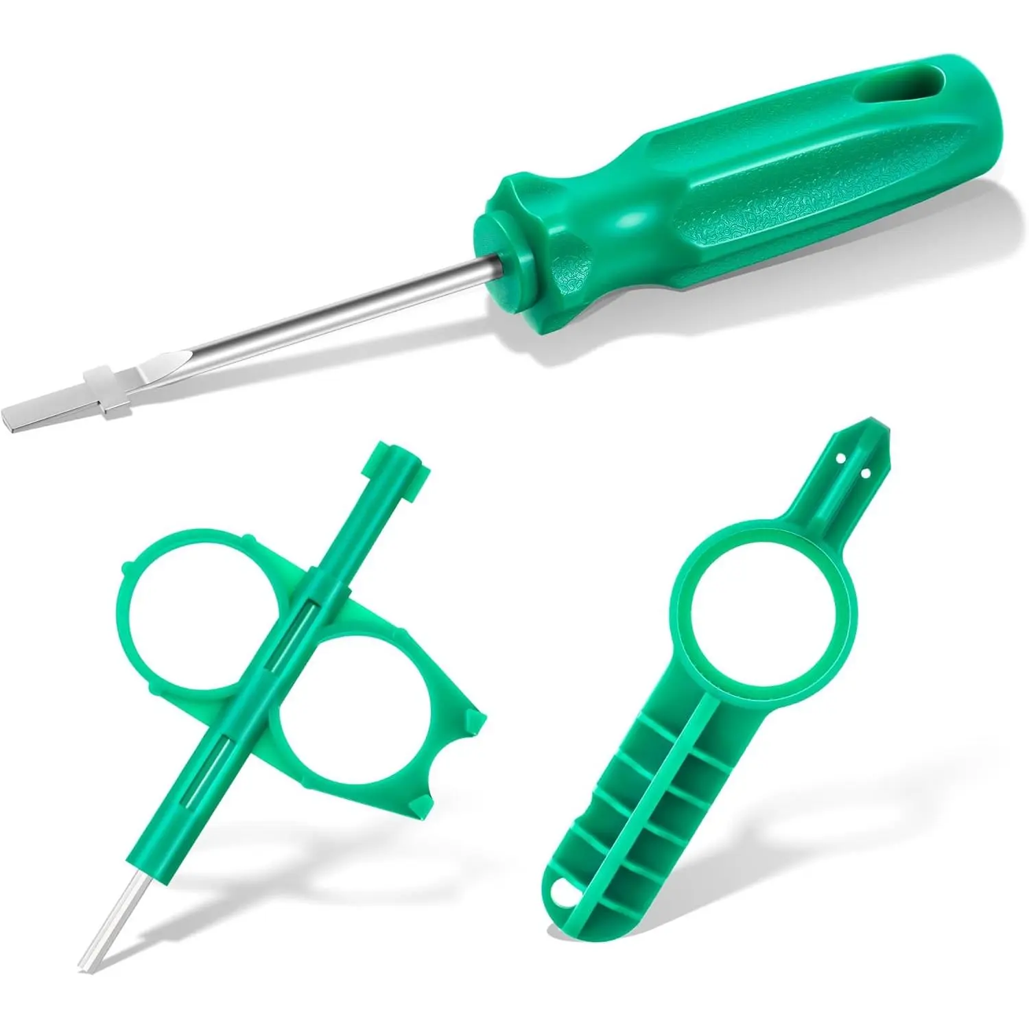 3 Pack Sprinkler Adjustment Tool Compatible with Hunter MP PGP, RainBird 5000 Sprinkler Head, Sprinkler Key Tool Adjustment Wrench for Lawn Irrigation Sprinkler System Repair, Green