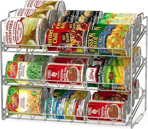 Stackable Can Rack Organizer for Kitchen and Pantry, Holds Upto 36 Cans