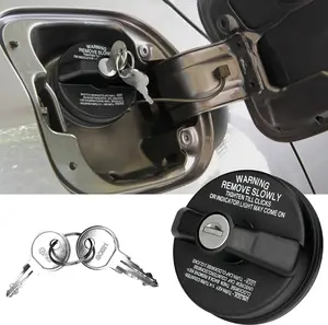 Locking Gas Cap, Lock Fuel Cap Compatible with Toyota 4Runner, Camry, FJ Cruiser, Tacoma, Tundra, Acura, Chevy Camaro, Honda CRV, Infiniti, Isuzu, Mazda, Nissan, Corolla, Buick, Cadillac, GMC, More