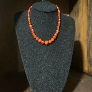 jHandcrafted Orange Beads for Stylish Accessory