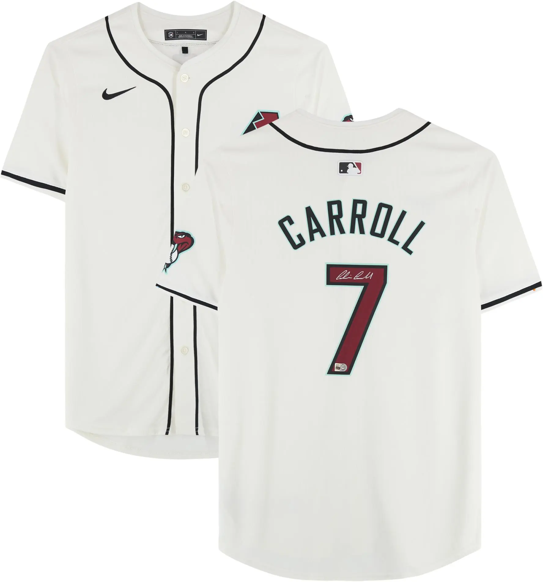 Corbin Carroll Arizona Diamondbacks Autographed White Nike Limited Jersey - Fanatics Authentic Certified
