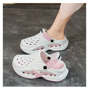 Women's Colorblock Hollow Out Design Clogs, Casual Comfortable Breathable Non-slip Clogs, Fashionable Slippers for Indoor & Outdoor Wear, Breathable Lightweight Clogs