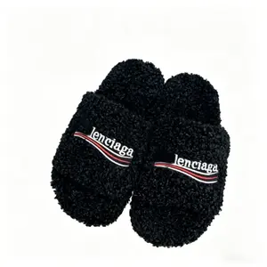 8. Daily Indoor Outdoor Casual Slides, Women Cute Fuzzy Bear Claw Cozy Anti-slip Designer Slippers
