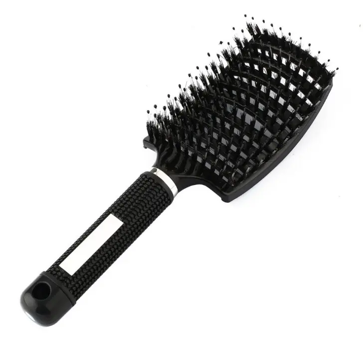 Detangling & Massage Hairbrush - Anti-Static, Curly & Wet Haircare,  Effortless Salon-Grade Styling, Heatless, Convenient Handle, Hair Comb