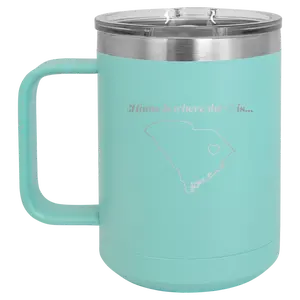 South Carolina Heart 15 oz Mug | Teal