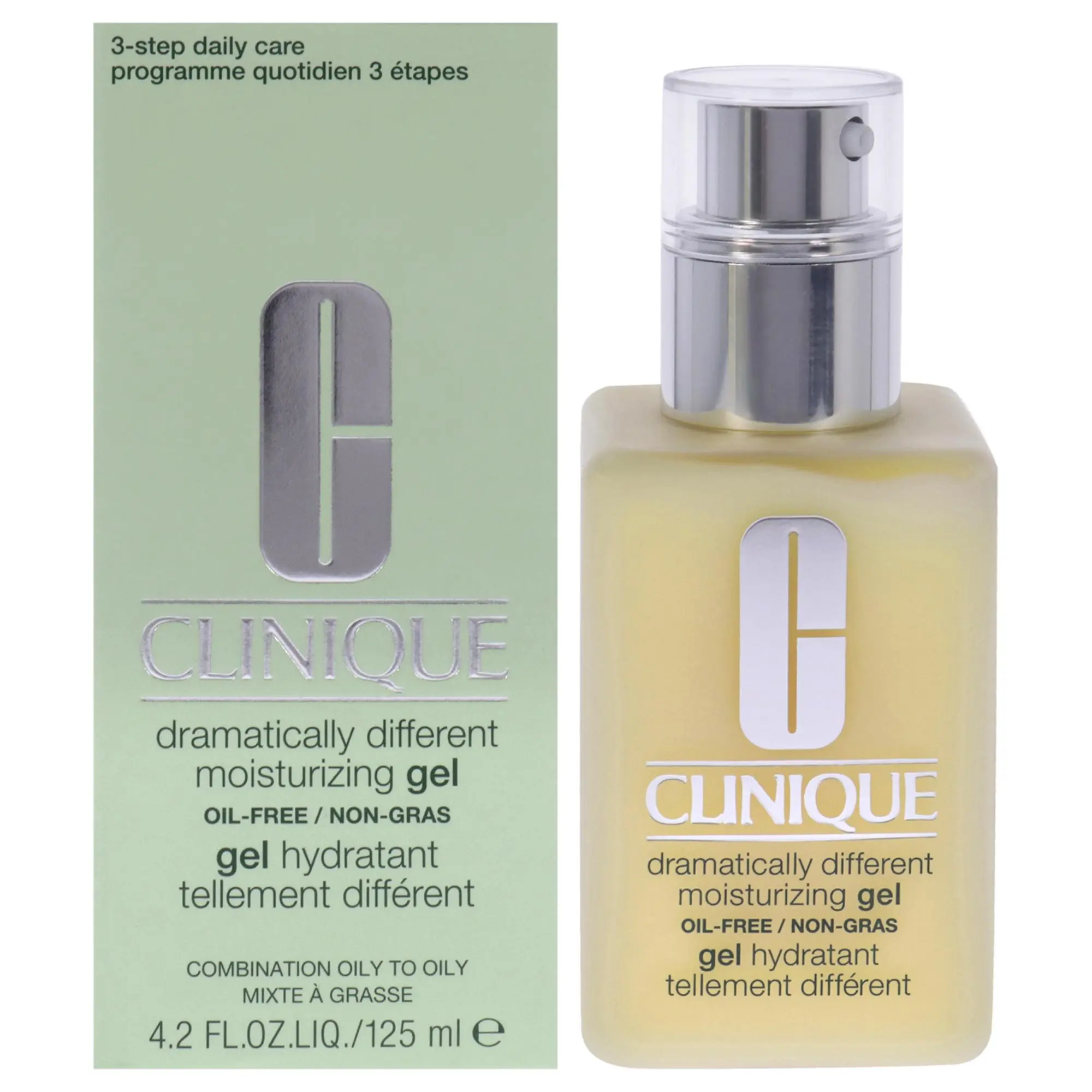 Clinique Dramatically Different Moisturizing Gel - Unisex Hydrating Daily Moisturizer for Combination Oily Skin - 4.2 fl oz Gel