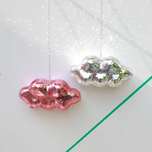1pcs Hanging Cloud Disco Ball Ornament, Creative Home Decor Craft, Holiday Birthday Gift & Photo Prop