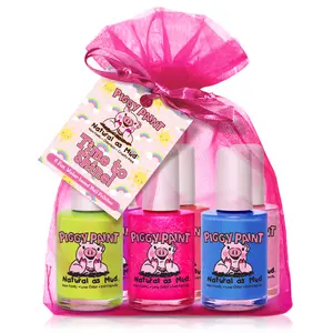 Time to Shine Kids Gift Set by Piggy Paint - Kids Non-toxic Nail Polish