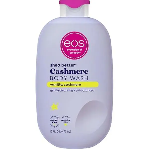 eos Cashmere Body Wash- Vanilla, Creamy Gel with Shea Butter, 16 fl oz