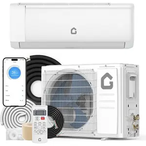9000 BTU Mini Split Air Conditioner, 18.5 SEER2 208-230V Split Unit Ac and Heat Cool Up to 450 Sq.Ft, Ductless Air Conditioner w/Complete Installation Kit,Remote,2.0 Wifi Control,Low Noise