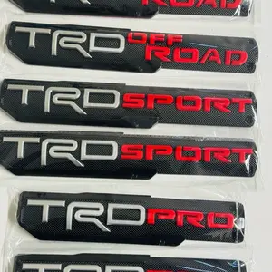 Set of 2 TRD Off Road Sport Pro Emblem Decal Self adhesive Badge Stickers for Sport Pro SR5 V6 4X4 Truck Automotive