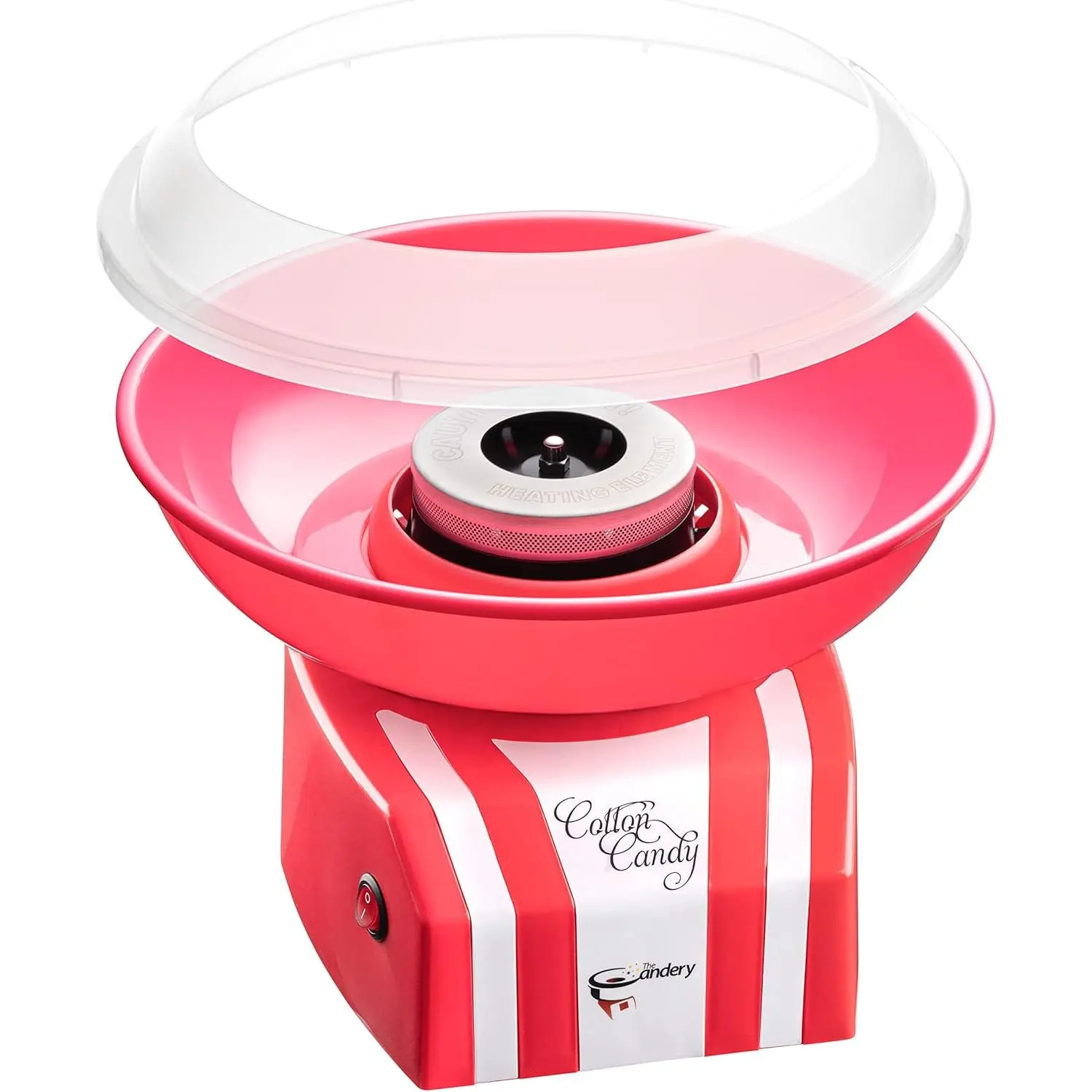 Cotton Candy Machine - Bright, Colorful Home & Party Supply - Makes Hard, Sugar-Free Candy, Sugar Floss, Homemade Sweets for Birthday Parties - Includes 10 Cones, Scooper