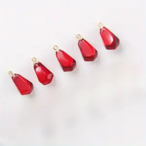 5pcs Adorable Resin Red Pomegranate Seed Charms - Beading & Jewelry Making Charms for DIY Earrings, Necklace Pendants, and Jewelry Findings - Perfect Gift Accessories for Valentine's Day and Romantic Occasions