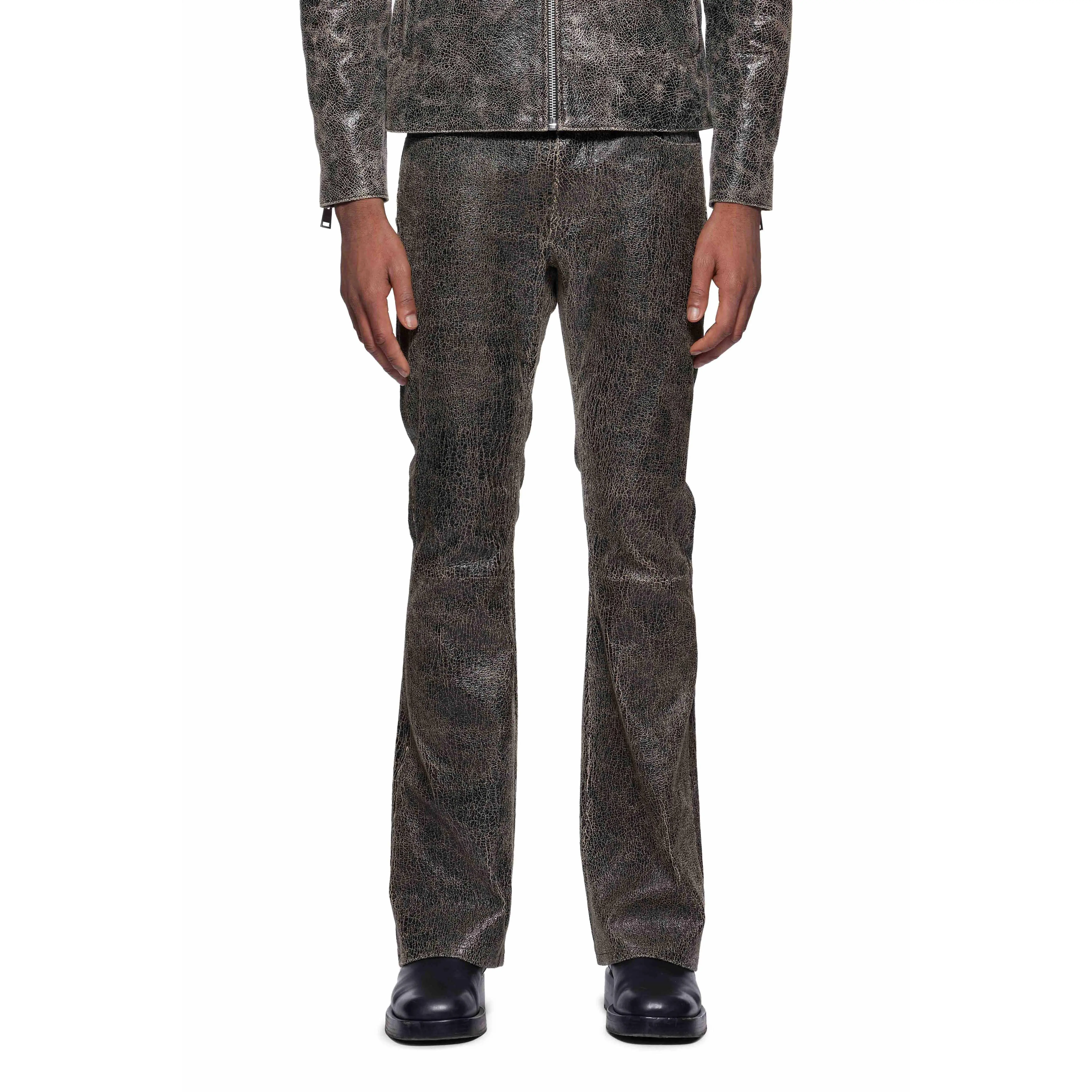 Leather Flare Pants