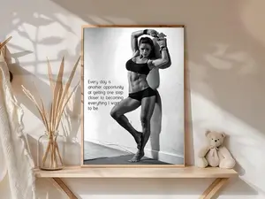[UNFRAMED POSTER] gym poster workout women poster bodybuilder men girls motivational quotes wall art fitness prints home gym decor